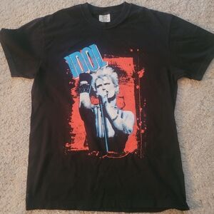 Comfort Colors Black T-Shirt Billy Idol 2025